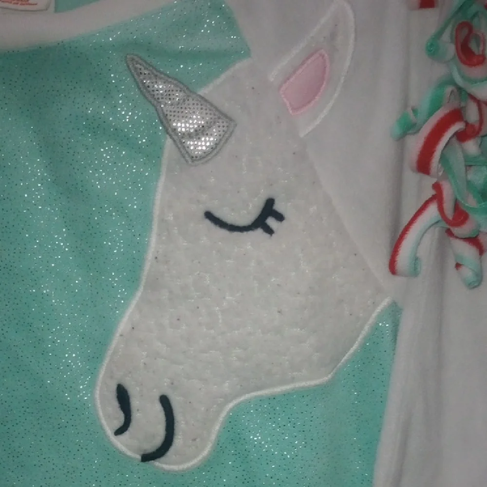 Cat & Jack Unicorn Pajama Set in Mint and White